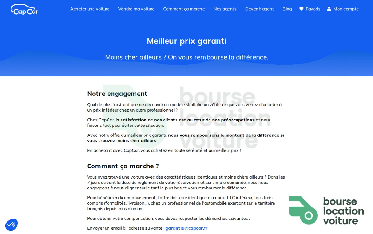 Capture : Meilleur prix garanti